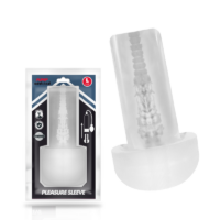 PUMP ADDICTED - PLEASURE SLEEVE MASTUBADOR TALLA L · PUMP ADDICTED · Bomba Alargadora Pene