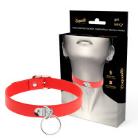 COQUETTE CHIC DESIRE - COLLAR CUERO VEGANO ROJO ACCESORIO WOMAN FETISH · COQUETTE CHIC DESIRE · Collares