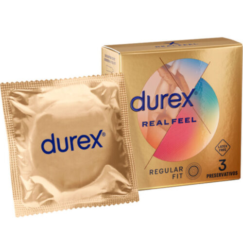 DUREX - REAL FEEL PRESERVATIVOS 3 UNIDADES · DUREX · Cajas de 3