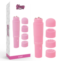 GLOSSY - POCKET KURT MASAJEADOR ROSA · GLOSSY · Para Clítoris
