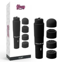 GLOSSY – POCKET KURT MASAJEADOR NEGRO