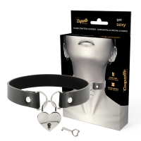COQUETTE CHIC DESIRE - COLLAR CUERO VEGANO ACCESORIO CORAZÓN CON LLAVE · COQUETTE CHIC DESIRE · Collares