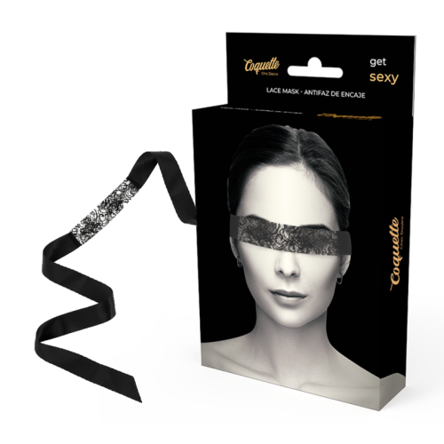 COQUETTE CHIC DESIRE - ANTIFAZ ENCAJE NEGRO CINTA · COQUETTE CHIC DESIRE · Máscaras
