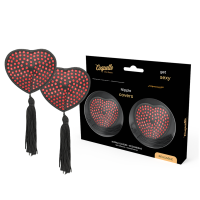 COQUETTE CHIC DESIRE - CUBRE PEZONES ROJO / NEGRO · COQUETTE CHIC DESIRE · Pezoneras