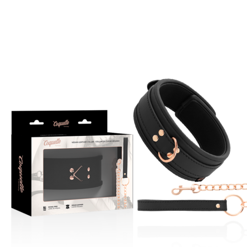COQUETTE CHIC DESIRE - FANTASY COLLAR CUERO VEGANO CON CORREA Y FORRO DE NEOPRENO · COQUETTE CHIC DESIRE · Collares