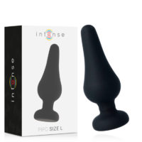 INTENSE - ANAL PLUG PIPO L SILICONE NEGRO 13 CM · INTENSE · Anal