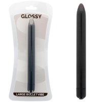 GLOSSY - SLIM VIBRADOR NEGRO · GLOSSY · Balas vibradoras