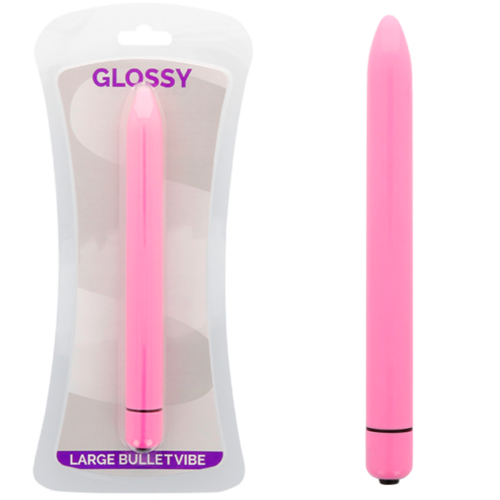GLOSSY – SLIM VIBRADOR ROSA INTENSO