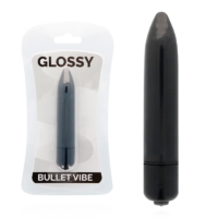 GLOSSY - THIN VIBRADOR NEGRO · GLOSSY · Balas vibradoras