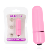 GLOSSY - SMALL BALA VIBRADORA ROSA INTENSO · GLOSSY · Balas vibradoras