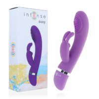 INTENSE – SUSY VIBRADOR OSCILANTE SILICONA RABBIT LILA