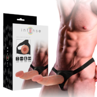 INTENSE - ARNÉS HUECO CON DILDO 18 X 3.5 CM · INTENSE · Extensor pene con Arnés