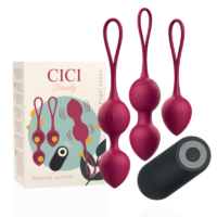 CICI BEAUTY - PREMIUM SILICONE 3 VIBRATING KEGEL BEADS REMOTE CONTROL · CICI BEAUTY · Bolas Silicona