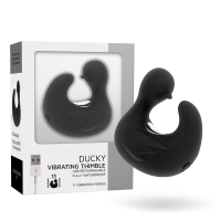 BLACKSILVER - DEDAL PATO ESTIMULADOR DE SILICONA RECARGABLE DUCKYMANIA · BLACKSILVER · Para Clítoris