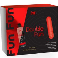 INTT RELEASES - DOUBLE FUN KIT CON BALA VIBRADORA Y GEL DE MASAJE FRESA · INTT · KITS DE MASAJE