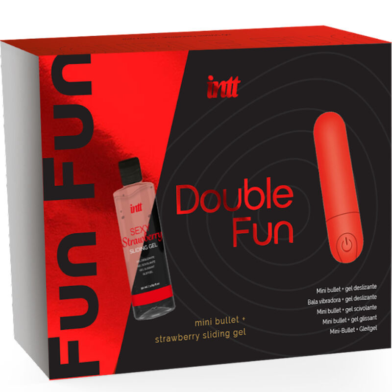 INTT RELEASES - DOUBLE FUN KIT CON BALA VIBRADORA Y GEL DE MASAJE FRESA 9 INTT RELEASES - DOUBLE FUN KIT CON BALA VIBRADORA Y GEL DE MASAJE FRESA · INTT · KITS DE MASAJE