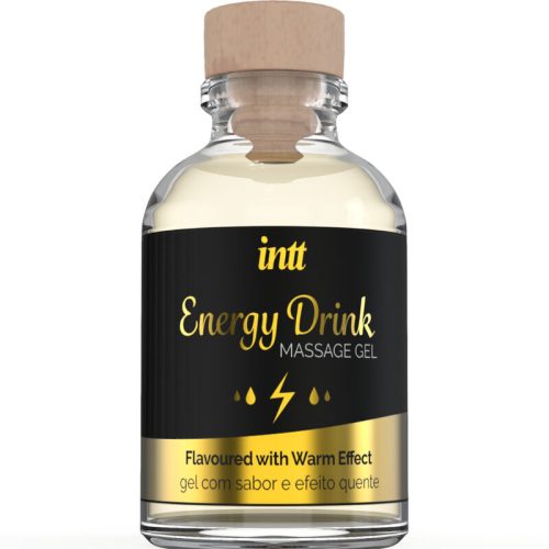 INTT MASSAGE  ORAL SEX - GEL DE MASAJE CON SABOR A BEBIDA ENERGETÍCA Y EFECTO CALOR · INTT · MASAJE EFECTO CALOR