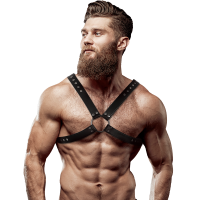 FETISH SUBMISSIVE ATTITUDE - ARNÉS ECOPIEL PECHO CRUZADO HOMBRE · FETISH SUBMISSIVE · Arneses Hombre