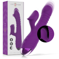 INTENSE - IGGY VIBRADOR MULTIFUNCIÓN RECARGABLE UP DOWN CON ESTIMULADOR DE CLITORIS MORADO · INTENSE · Vibradores Punto G