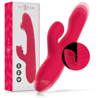 INTENSE - DUA VIBRADOR MULTIFUNCIÓN RECARGABLE UP DOWN CON LENGUA ROJO · INTENSE · Vibradores Rabbit