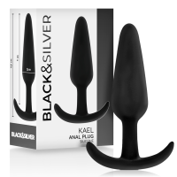 BLACKSILVER - KAEL PLUG ANAL SILICONA CON ASA MEDIANO · BLACKSILVER · Anal