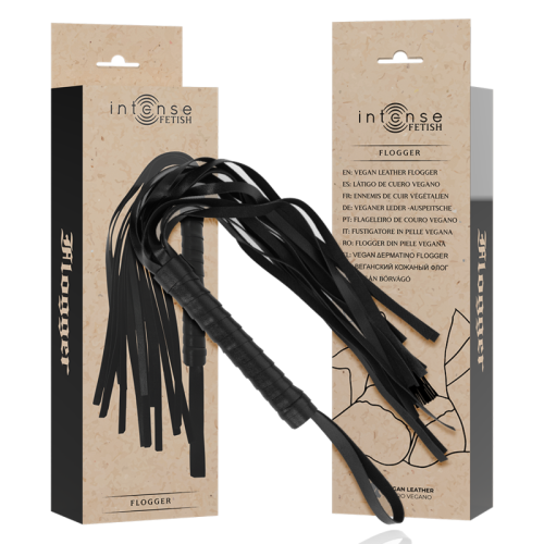 INTENSE - FETISH LÁTIGO DE CUERO VEGANO · INTENSE FETISH · LATIGOS BDSM