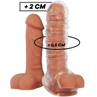 VIRILXL - EXTENSION Y FUNDA  DE PENE  V15 TRANSPARENTE · VIRILXL · Fundas Pene con Extensión