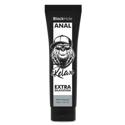 BLACK HOLE - GEL BASE AGUA DILATACIÓN ANAL 150 ML · BLACK HOLE · ANAL CON RELAJANTE