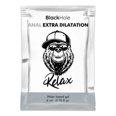BLACK HOLE - GEL BASE AGUA DILATACION ANAL 6 ML MONODOSIS · BLACK HOLE · LUBRICANTE ANAL