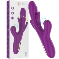 INTENSE - ATENEO VIBRADOR MULTIFUNCIÓN RECARGABLE 7 VIBRACIÓNES CON LENGUA OSCILANTE Y SUCCIONADOR MORADO · INTENSE · Succion