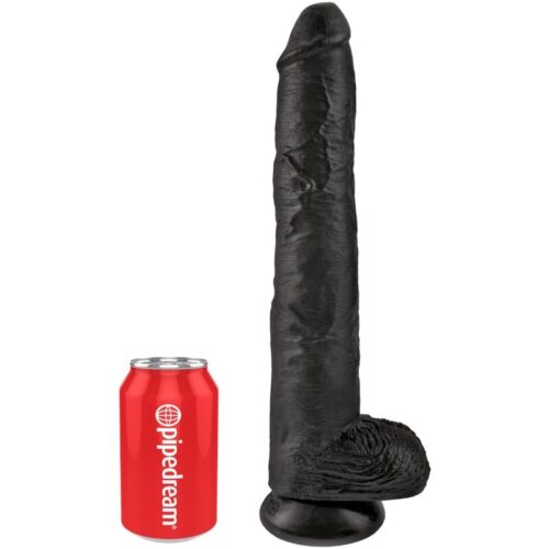KING COCK – PENE REALÍSTICO CON TESTÍCULOS 30.5 CM NEGRO