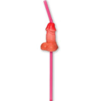 DIABLO PICANTE - BOLSA 5 PAJITAS PENE GRANDE NATURAL · DIVERTY SEX · Cañitas Divertidas Sexuales