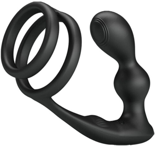 PRETTY LOVE – MARSHALL ANILLO PARA PENE + PLUG ANAL VIBRATORIO & CONTROL REMOTO