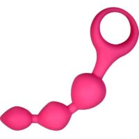 ALIVE - TRIBALL BOLAS ANALES SILICONA ROSA 15 CM · ALIVE · Bolas Anales
