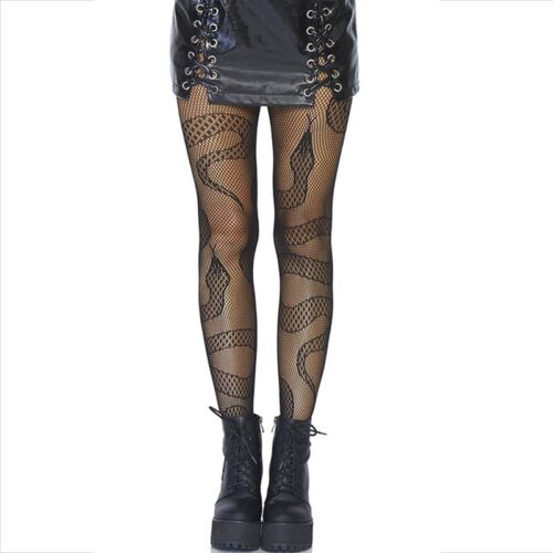 LEG AVENUE - MEDIAS DE RED SERPIENTES NEGRO · LEG AVENUE · Medias