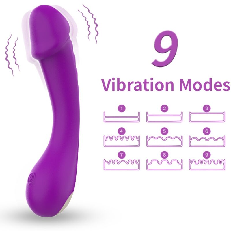 ARMONY - DILDO VIBRADOR PUNTO G SILICONA VIOLETA 1 ARMONY - DILDO VIBRADOR PUNTO G SILICONA VIOLETA