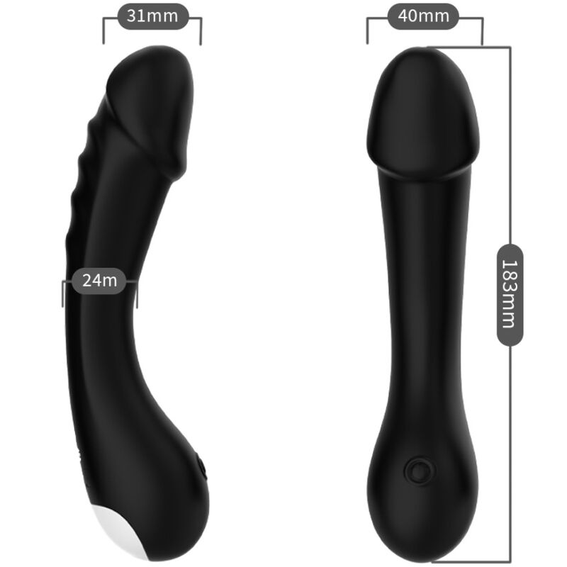 ARMONY - DILDO VIBRADOR PUNTO G SILICONA NEGRO 3 ARMONY - DILDO VIBRADOR PUNTO G SILICONA NEGRO - Imagen 3