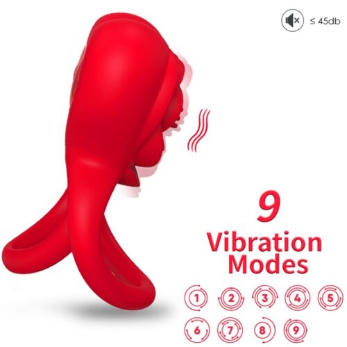 ARMONY – ANILLO VIBRADOR CORAZÓN ROJO