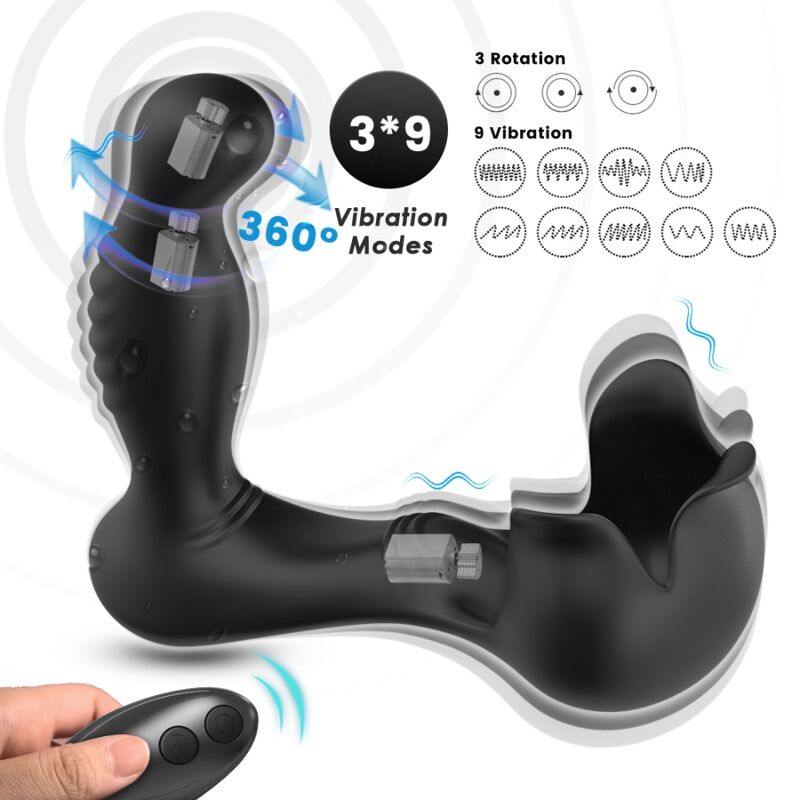 ARMONY - SURROUND VIBRADOR ANAL & ESTIMULADOR TESTÍCULOS CONTROL REMOTO NEGRO 12 img 164066 ebcbfc576bc93b73e767f3ebf3f94222 1