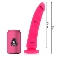 DELTA CLUB – DILDO REALISTA ROSA SILICONA MEDICA 23 CM -O- 4.5 CM