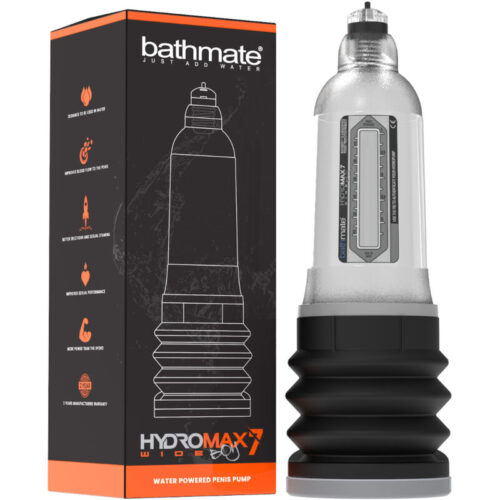 BATHMATE - HYDROMAX 7 WIDE BOY X30 TRANSPARENTE · BATHMATE · Bomba Alargadora Pene