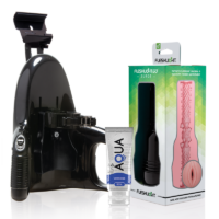 FLESHLIGHT - GO PINK LADY SURGE VAGINA + UNIVERSAL LAUNCH + LUBRICANTE AQUA QUALITY 50 ML · FLESHLIGHT · Vaginas sin vibració