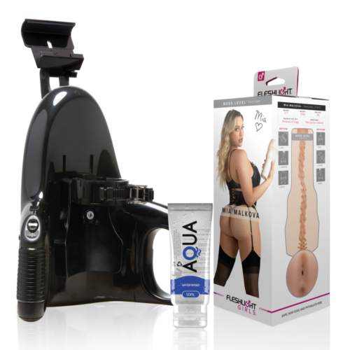 FLESHLIGHT - MIA MALKOVA BOSS LEVEL + UNIVERSAL LAUNCH + LUBRICANTE AQUA QUALITY 50 ML · FLESHLIGHT · Masturbador Ano sin vib