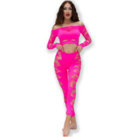CHILIROSE – CR 4632 TOP PANTALON FUCSIA S/L