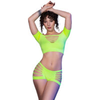 CHILIROSE – CR 4433 TOP SHORTS VERDE S/M