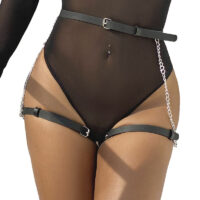 SUBBLIME – ARNÉS FORMA CINTURON CUERO NEGRO TALLA ÚNICA