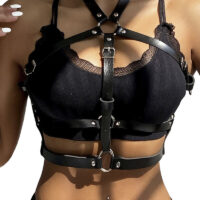SUBBLIME - ARNÉS DE PECHO ANILLAS DE CUERO NEGRO TALLA ÚNICA · SUBBLIME · Arnés para el cuerpo