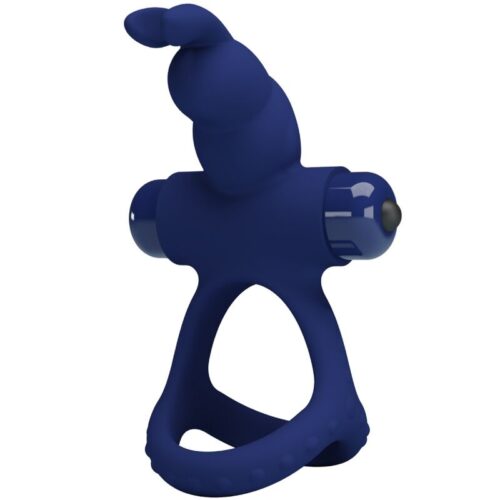 PRETTY LOVE – LUCHITO DOBLE ANILLO VIBRADOR RABBIT AZUL