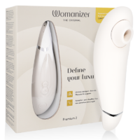 WOMANIZER - PREMIUM 2 ESTIMULADOR DE CLÍTORIS GRIS · WOMANIZER · Succionadores sin vibración