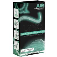 UNIQ - AIR PRESERVATIVO FEMENINO SIN LATEX 3 UNIDADES · UNIQ · Cajas de 3